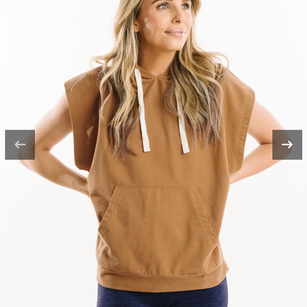 ZYIA Camel Knockout Cinch Hoodie